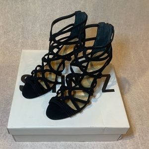 NEW - SCHUTZ Debbie Strappy Black Heels